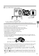 Preview for 15 page of Sony Handycam HDR-XR100E Operating Manual