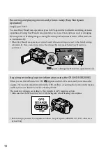 Preview for 18 page of Sony Handycam HDR-XR100E Operating Manual