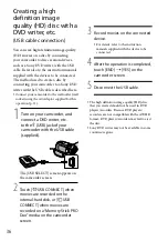 Preview for 36 page of Sony Handycam HDR-XR100E Operating Manual