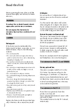 Preview for 2 page of Sony Handycam NEX-VG20E Operating Manual