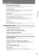 Preview for 23 page of Sony Handycam Vision CCD-TRV62 Operating Instructions Manual