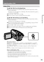 Preview for 45 page of Sony Handycam Vision CCD-TRV62 Operating Instructions Manual