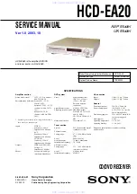 Preview for 1 page of Sony HCD-EA20 Service Manual