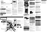 Sony HCD-EC55 - Receiver System Operating Instructions preview