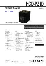 Sony HCD-PZ1D Service Manual preview