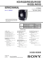 Sony HCD-RV222D Service Manual preview