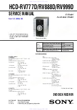 Sony HCD-RV777D Service Manual preview