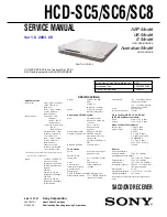 Sony HCD-SC5 Service Manual preview