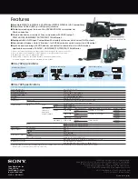 Preview for 2 page of Sony HDCA-702 Specifications