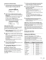 Preview for 25 page of Sony HDFA-200 Operation Manual