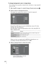 Preview for 42 page of Sony HDMS-S1D - 80GB Digital Photo Album Operating Instructions Manual