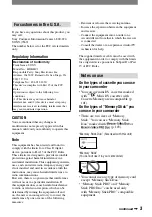 Preview for 3 page of Sony HDR HC1 - 2.8MP High Definition MiniDV Camcorder Operating Manual