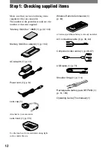 Preview for 12 page of Sony HDR HC1 - 2.8MP High Definition MiniDV Camcorder Operating Manual