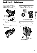 Preview for 13 page of Sony HDR HC1 - 2.8MP High Definition MiniDV Camcorder Operating Manual