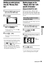 Preview for 69 page of Sony HDR HC1 - 2.8MP High Definition MiniDV Camcorder Operating Manual