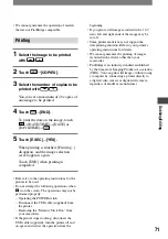 Preview for 71 page of Sony HDR HC1 - 2.8MP High Definition MiniDV Camcorder Operating Manual