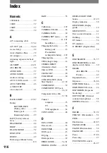 Preview for 116 page of Sony HDR HC1 - 2.8MP High Definition MiniDV Camcorder Operating Manual