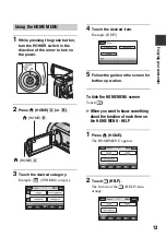 Preview for 13 page of Sony HDR-SR10D - High Definition Avchd 120gb Hdd Handycam? Camcorder User Manual