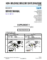 Preview for 110 page of Sony HDR-SR5/C Service Manual