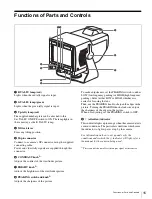 Preview for 15 page of Sony HDVF-550 User Manual