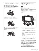 Preview for 13 page of Sony HDVF-L750 Operation Manual