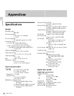 Preview for 86 page of Sony HDW-S280 Operation Manual