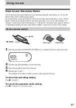 Preview for 27 page of Sony Hi-MD Walkman MZ-NH1 Operating Instructions Manual