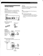 Preview for 5 page of Sony HT-510 - Home Theater In A Box Operating Instructions Manual