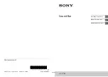 Sony HT-CT180 Operating Instructions Manual preview