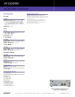 Preview for 2 page of Sony HT-DDW760 Specifications