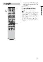 Preview for 21 page of Sony HT-FS1 Operating Instructions Manual