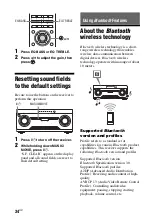 Preview for 34 page of Sony HT-M22 Operating Instructions Manual