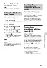 Preview for 37 page of Sony HT-M22 Operating Instructions Manual