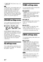 Preview for 46 page of Sony HT-M22 Operating Instructions Manual