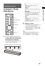 Preview for 13 page of Sony HT-MT300 Operating Instructions Manual