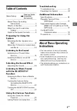 Preview for 3 page of Sony HT-S100F Operating Instructions Manual