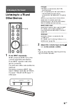 Preview for 15 page of Sony HT-S100F Operating Instructions Manual