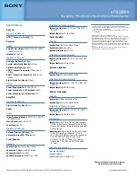 Preview for 2 page of Sony HT-SS2000 - Blu-ray Disc™ Matching Component Home Theater System Specifications