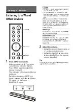 Preview for 21 page of Sony HT-X8500 Operating Instructions Manual