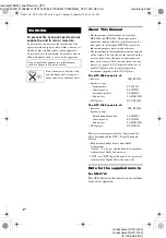 Preview for 2 page of Sony HTP-1200 Operating Instructions Manual