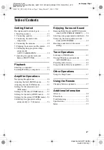 Preview for 3 page of Sony HTP-36SS Operating Instructions Manual