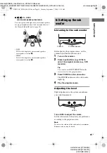 Preview for 15 page of Sony HTR-6100 Operating Instructions Manual