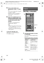 Preview for 24 page of Sony HTSS1000P. Operating Instructions Manual