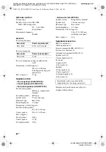 Preview for 54 page of Sony HTSS1000P. Operating Instructions Manual