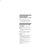 Preview for 9 page of Sony HVL-20DW2 Operating Instructions Manual