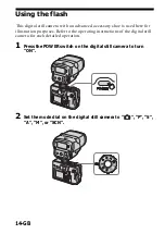 Preview for 14 page of Sony HVL-F32X Operating Instructions / Manual de instrucciones / Mode d’emploi Operating Instructions Manual