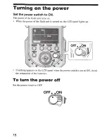 Preview for 16 page of Sony HVL-F43AM Operating Instructions Manual