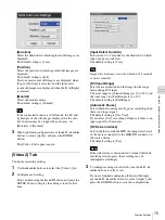 Preview for 75 page of Sony HVO-500MD Instructions For Use Manual