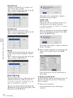 Preview for 78 page of Sony HVO-500MD Instructions For Use Manual