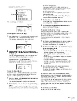 Preview for 23 page of Sony HXC-100 Operating Instructions Manual